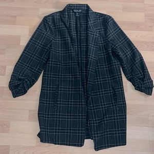 Rachel Zoe Black Plaid Blazer